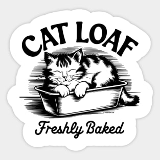 Cat Loaf Freshly Baked Sticker